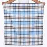 Premium Cotton Check Lungi – White, Sky Blue & Green | 5.5 Hat - Image 3