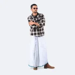 Pure White Everyday Lungi - Oitijjo